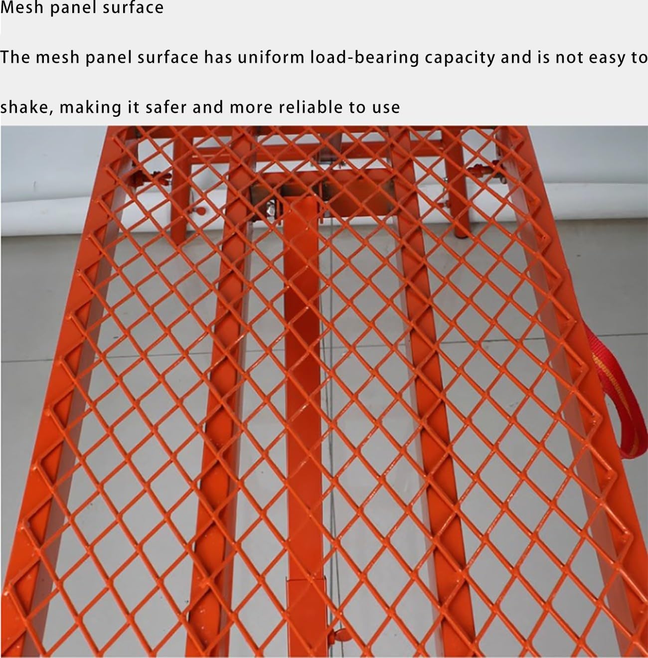 Plataforma de andamio plegable ajustable con tubo galvanizado, portátil y multifuncional, solución de ahorro de espacio, 75 x 40 x 150 cm