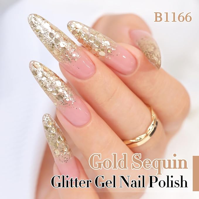Gel de Uñas Brillante con Brillo Reflectante 15ml Salon DIY Se Juega Off en Casa miniatura 3