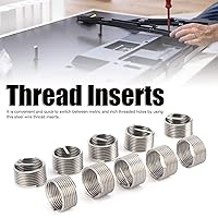 Vista 2 de Paquete de 10 helicoils, insertos de reparación de rosca de alambre de acero inoxidable surtido de insertos de rosca M16 X 1.5 X 1D herramienta
