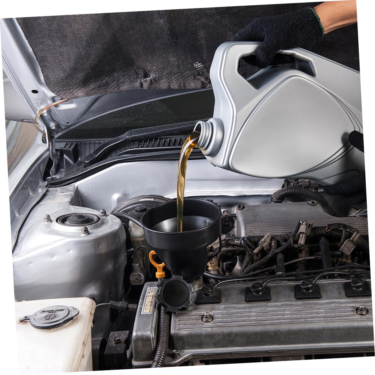 Gatuida 20stücke Trichter Für Motorräder Mit Filter Anti-splash Öltrichter Für Langlebig Und Praktisch Für Verschiedene Flüssigkeiten