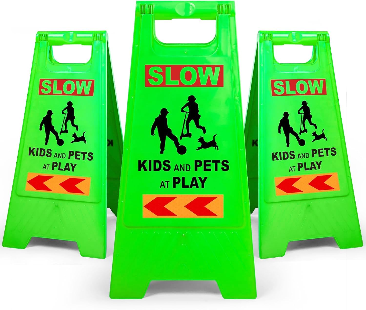 USA ストリート看板　children Amazon.com: XPCARE 24 Inches Kids Playing Sign for Street, 3PACK