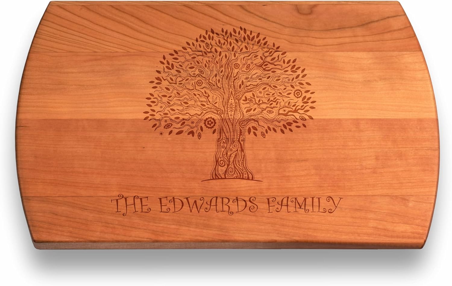 Personalized Family Tree Cutting Board - Custom Laser Engraved Wood Charcuterie Board - Gift for Parents, Anniversary, Birthday - 3 Wood Types & Sizes - Unique Wedding Present