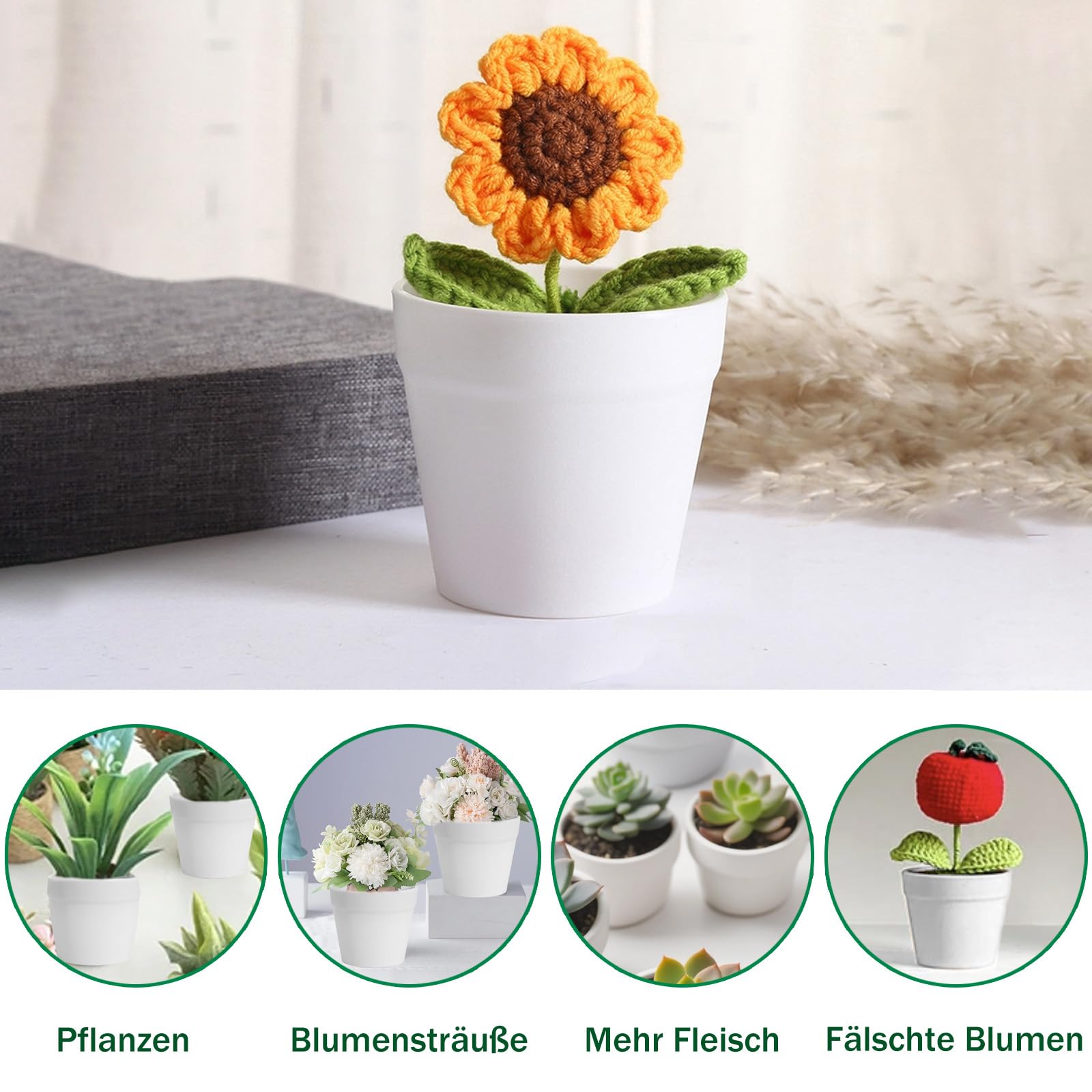 HIGA-JKL 10 Stcke 67cm Wei Bruchsichere Blumentpfe aus Plastik Mini  Pflanztopf Kunststoff Wei Tpfe Mini-Blumentpfe Fr Pflanzen Im Innen Und  Auenkaktus Sukkulenten Hauspflanzen: Amazon.de: Garten