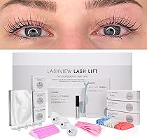 LASHVIEW Lash Lift Kit,Professional Eyelash Perm Kit,Liquid Set,Semi-Permanent,Curling Perming,Wave Lift Extension Perm Set