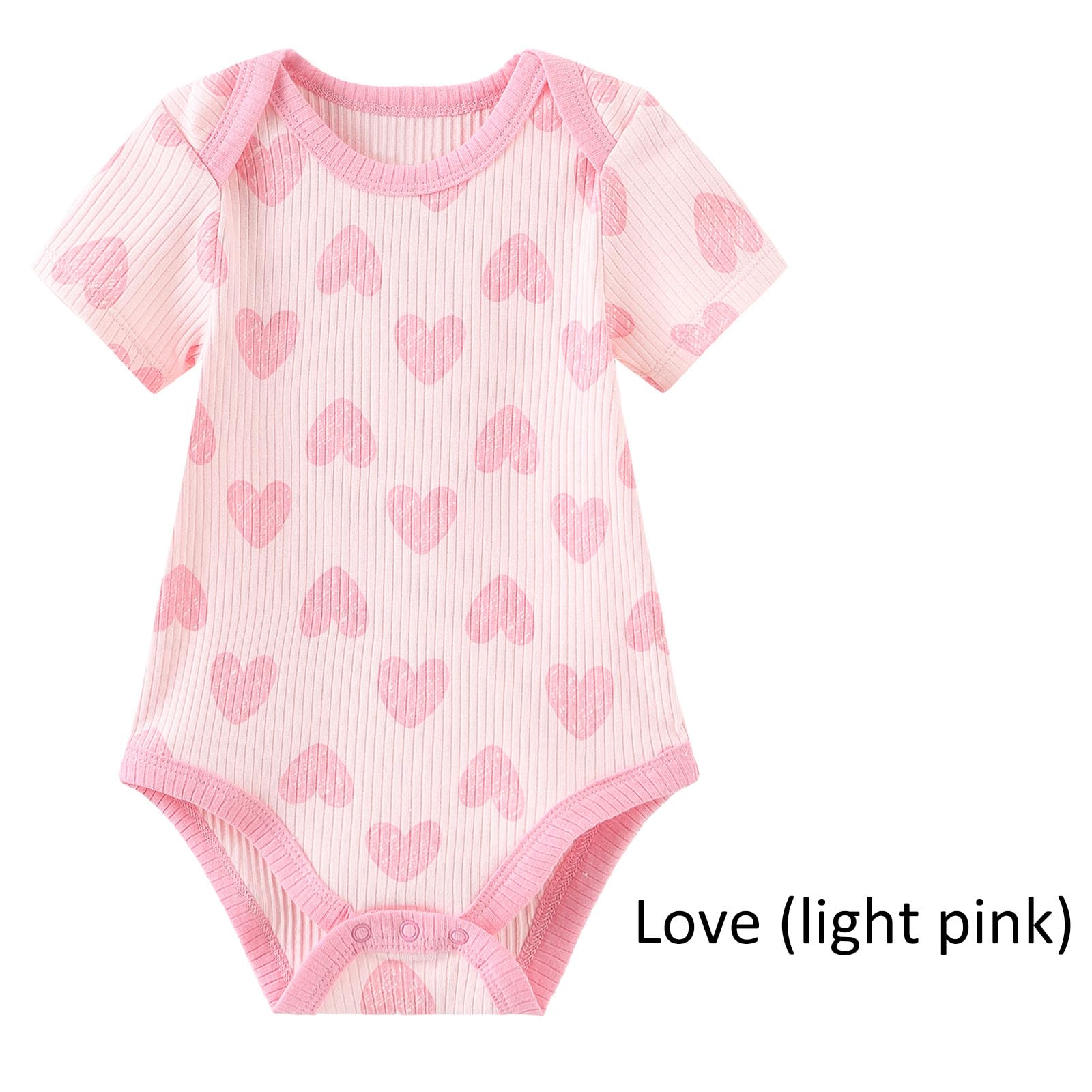 Ruliby Newborn Baby Bodysuit Ruffle One-piece Outfit Infant Girl Clothes 3-6 Months