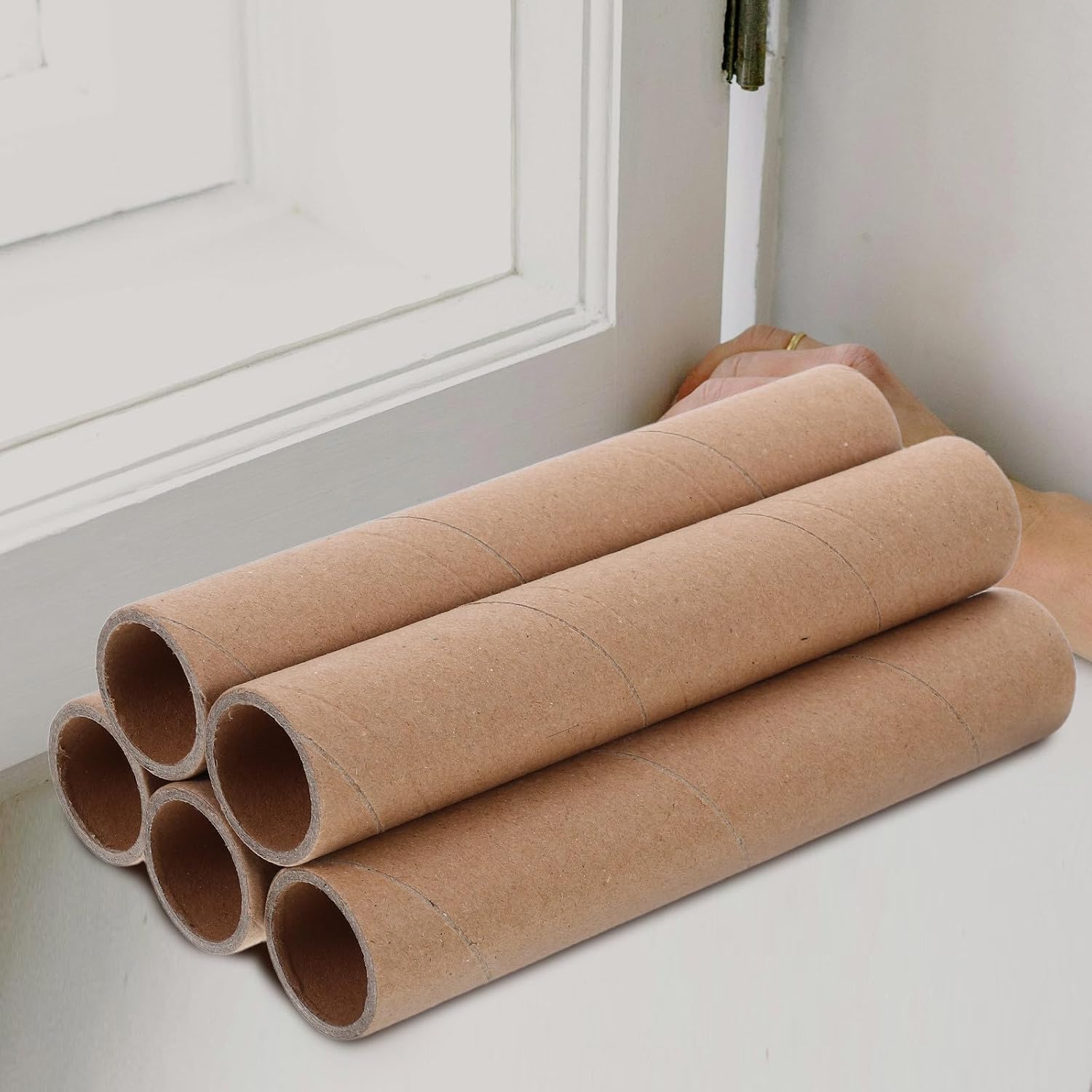 5pcs round Cardboard Mailing Tubes for Art Posters and Documents, Paper Tubes with High Durability and Easy to Transport, Simple Sleek Design for Students and Professionals