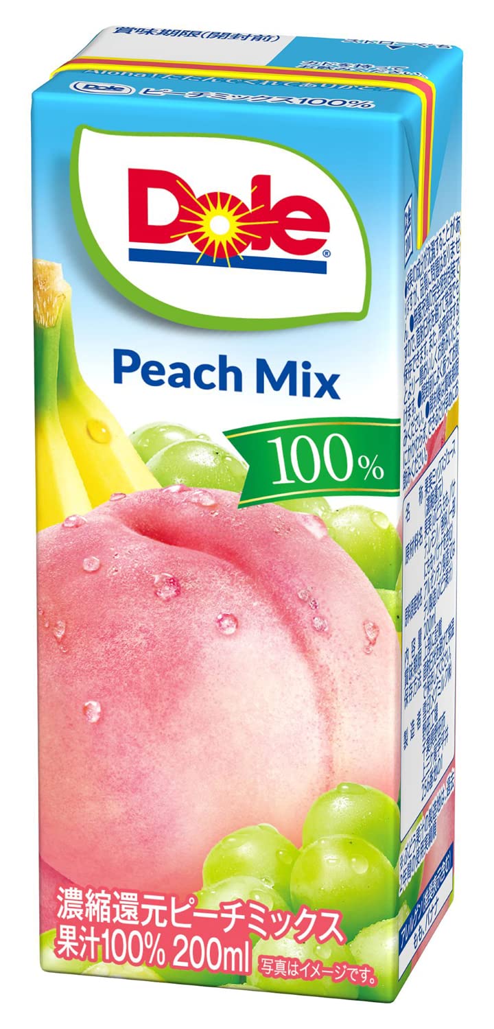 Amazon.co.jp: Dole DOLeピーチミックス100%LL 200ml×18本 Amazon.co.jp: Dole DOLeピーチミックス100%LL 200ml×18本