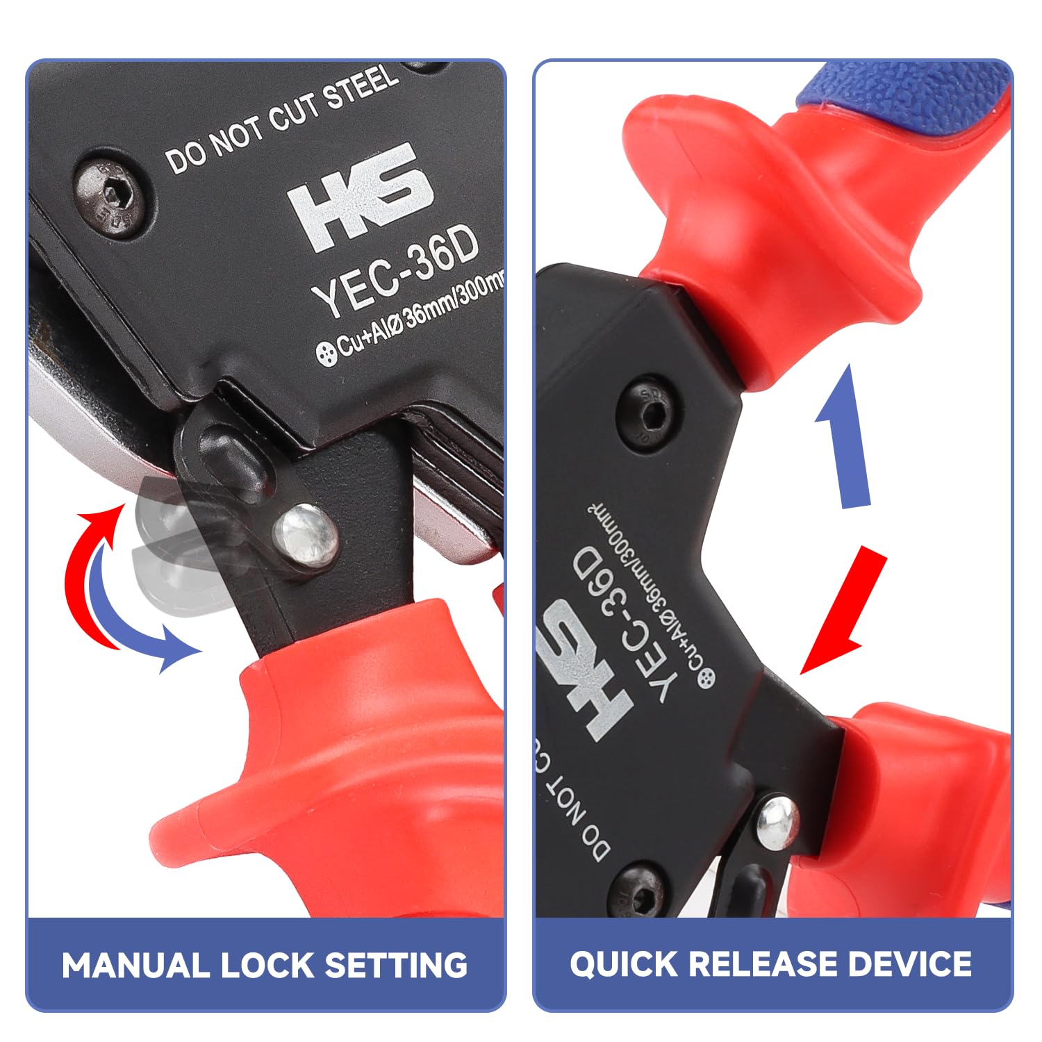 【Hi-TOOL】レッドキャット HKS Ratchet Cable Wire Cutter Heavy Duty for Cutting