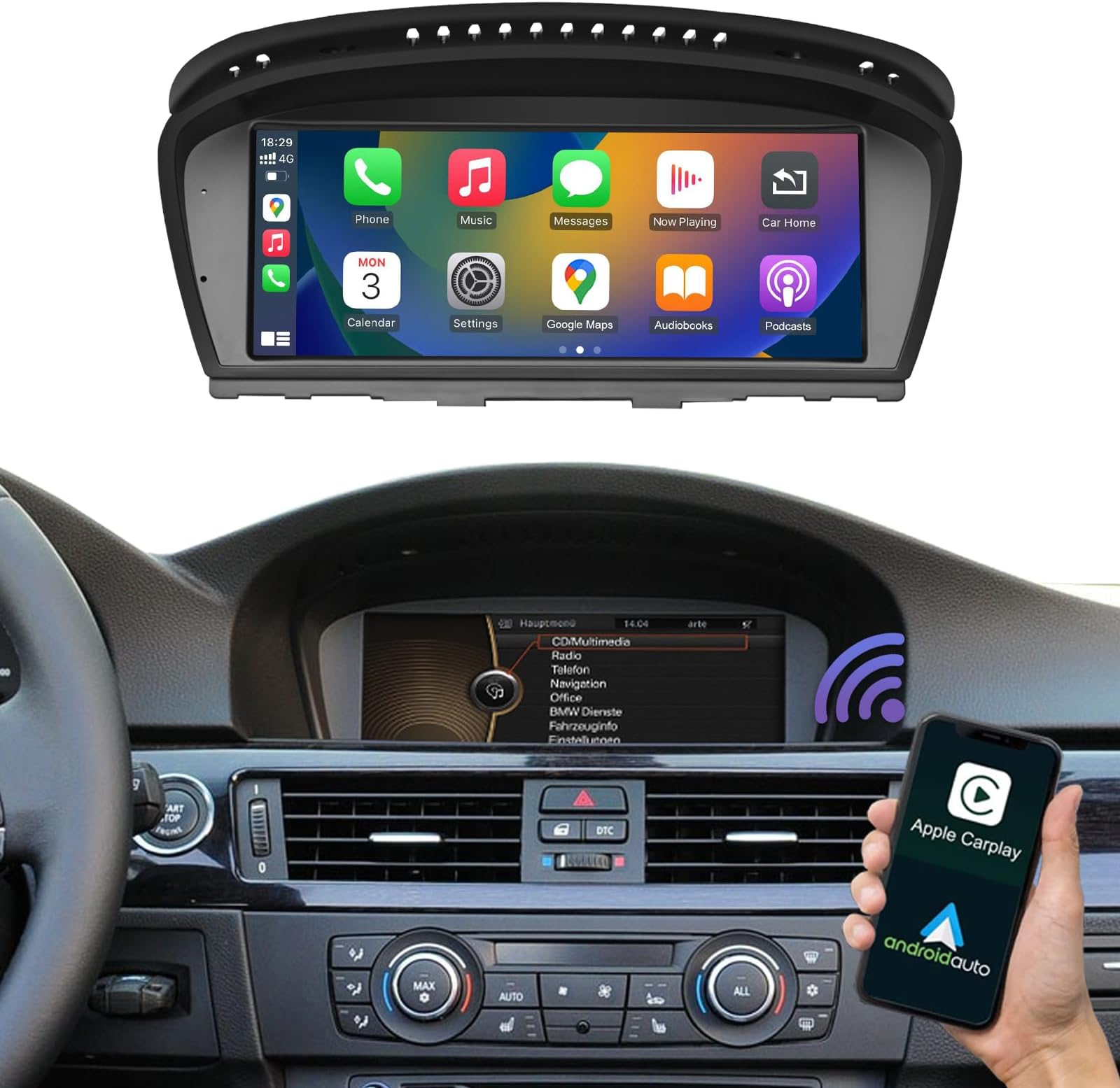 Road Top 12.3 Inch Car Touchscreen Wireless CarPlay Android Auto For Bmw X1 F48 2009 2015 With Nbt System Car Stereo Multimedia Radio Receiver
