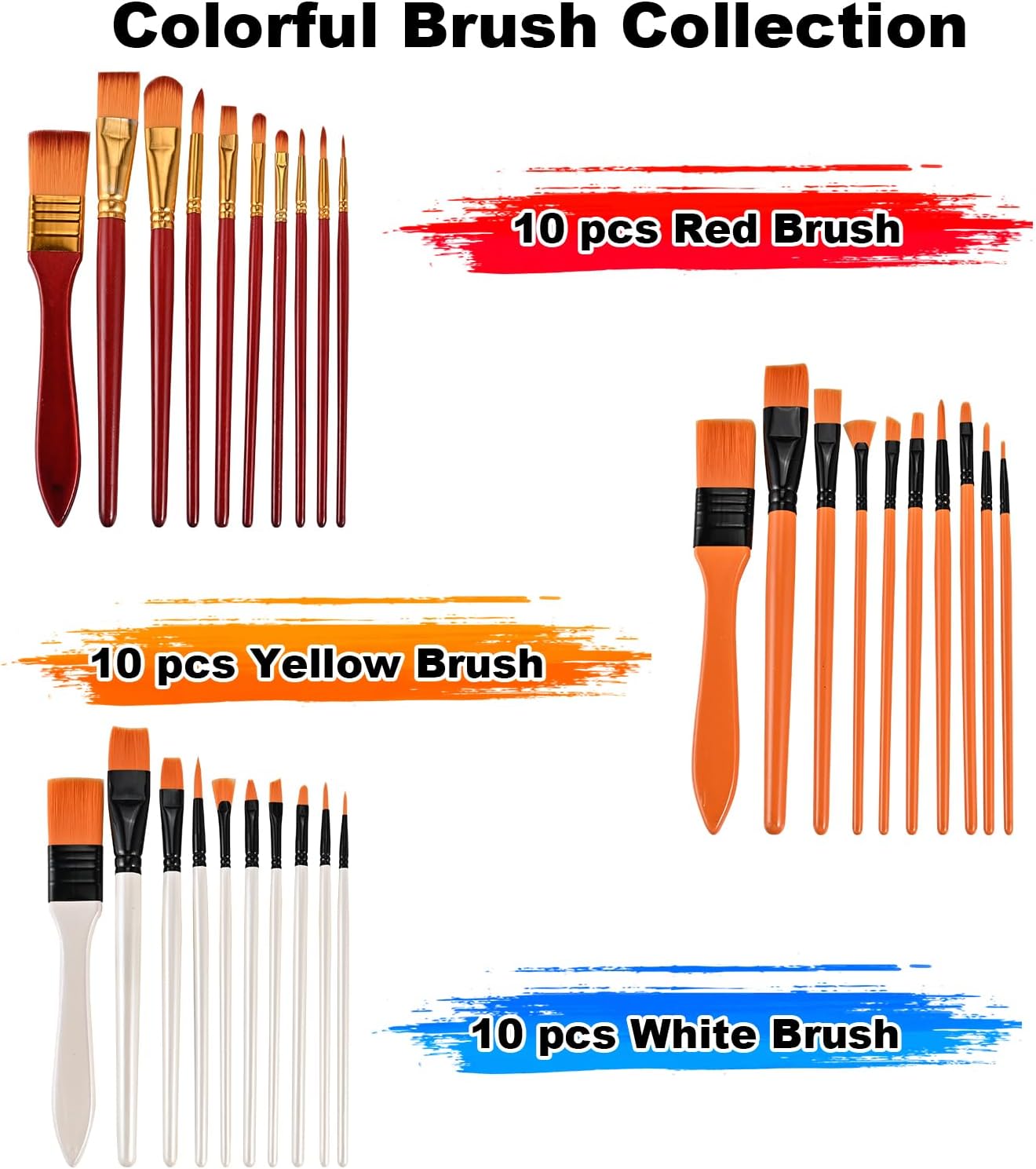 140-Piece All-in-One Painting Kit with Tabletop Wood Easel Box, 72-Color Acrylic Watercolor Oil Paint Set, Canvases, 41 Paintbrushes & Art Supplies for Adults, Artists & Beginners - Image 4