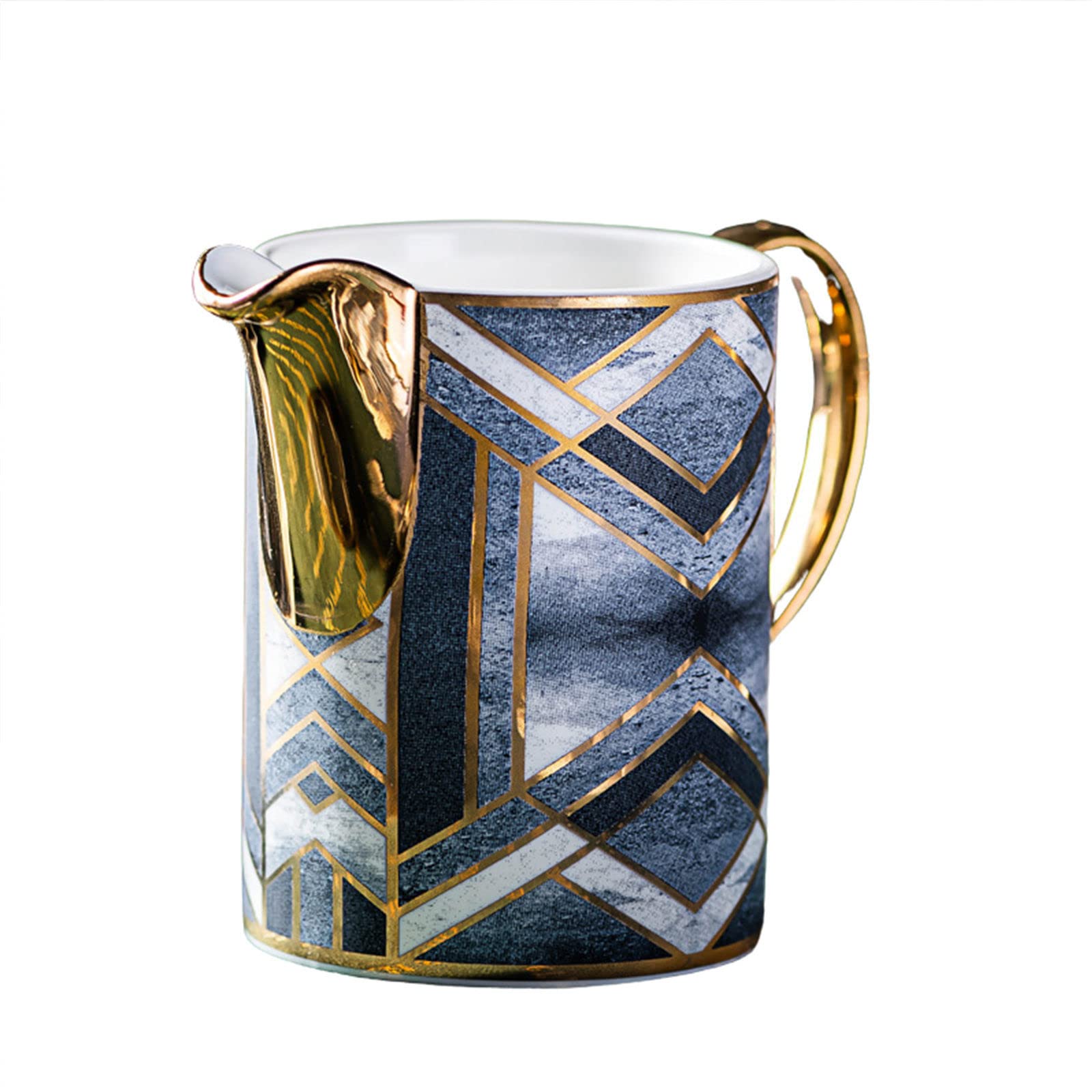 MRKU Pot à Lait, saucière, Tasse à Eau, pichet, crémier, Distributeur de café, sucrier, Bol en céramique avec Couvercle, Ensemble crème et Pot de Service