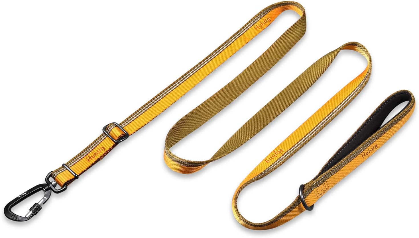 Hyhug Pets 3M Reflective Safe 6` Leash (2021 and Sturdy Jacquard Weave Solid Color Nylon Lead for Giant Large Medium Dogs Walking, Jogging,Camping and Training. (6 Foot, Tapenade) : Pet Supplies