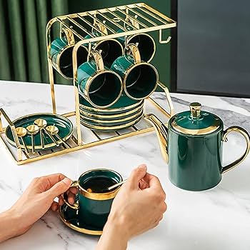 Amazon.co.jp: ティーセット ティーカップ 茶壶 21個コーヒー Amazon.co.jp: ティーセット ティーカップ 茶壶 21個コーヒー