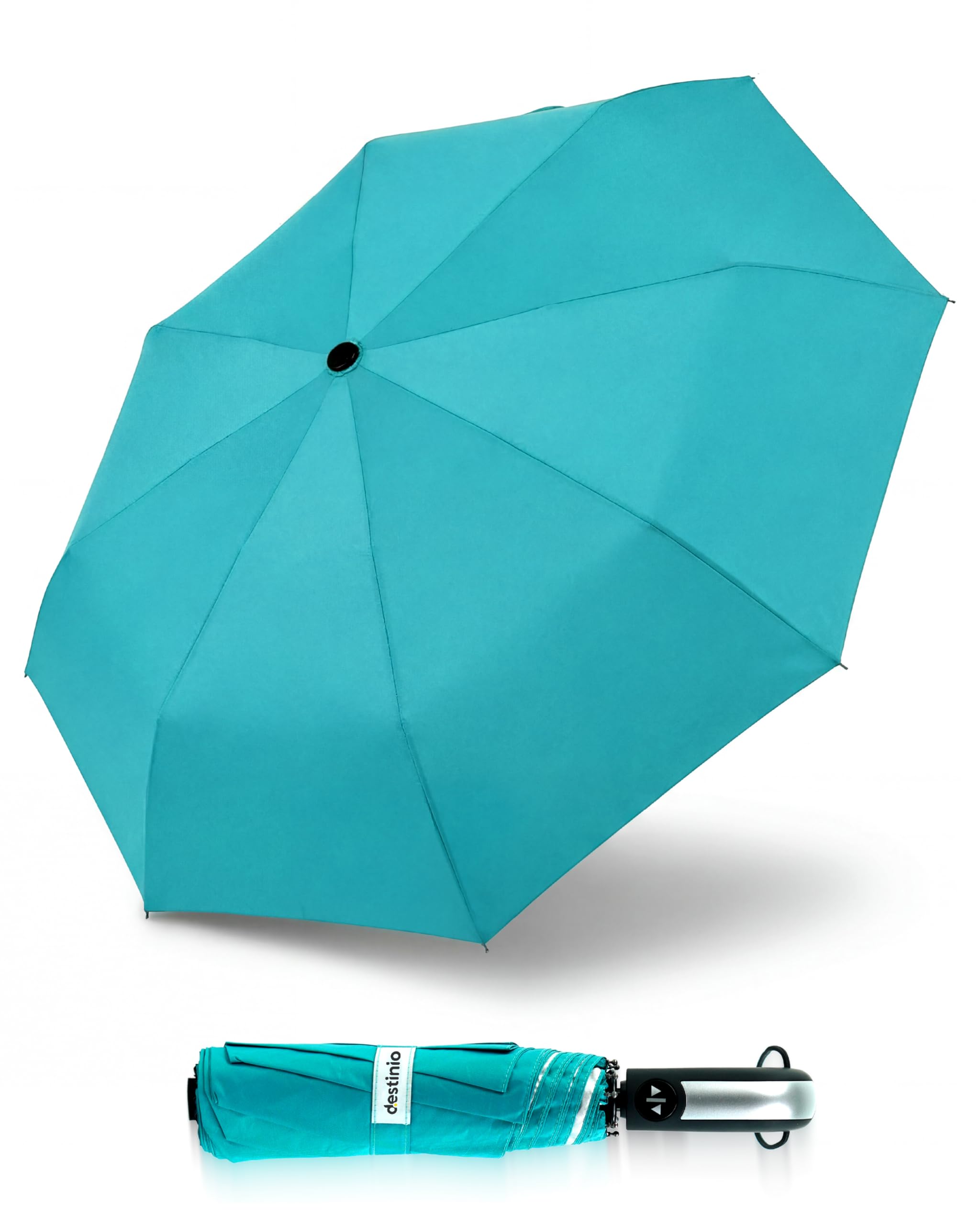 destinio Umbrella for Women, Umbrella for Men - Automatic 3 Fold Windproof with Travel Cover with Auto Open and Close-picture-19