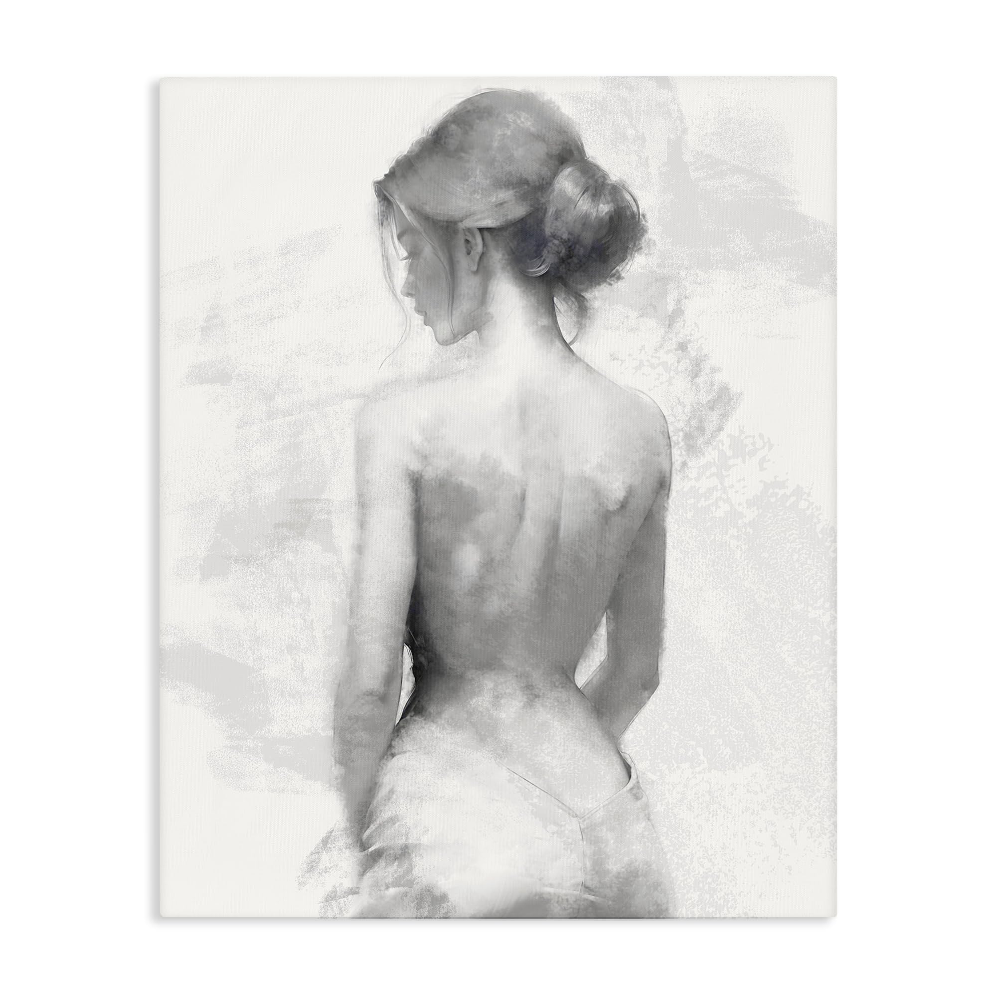 Stupell Industries 'Mine Elegant Figure', Canvas Art, 16 x 20 Inches, Easy to Hang and Sturdy, Made in USA, by Kim Allen