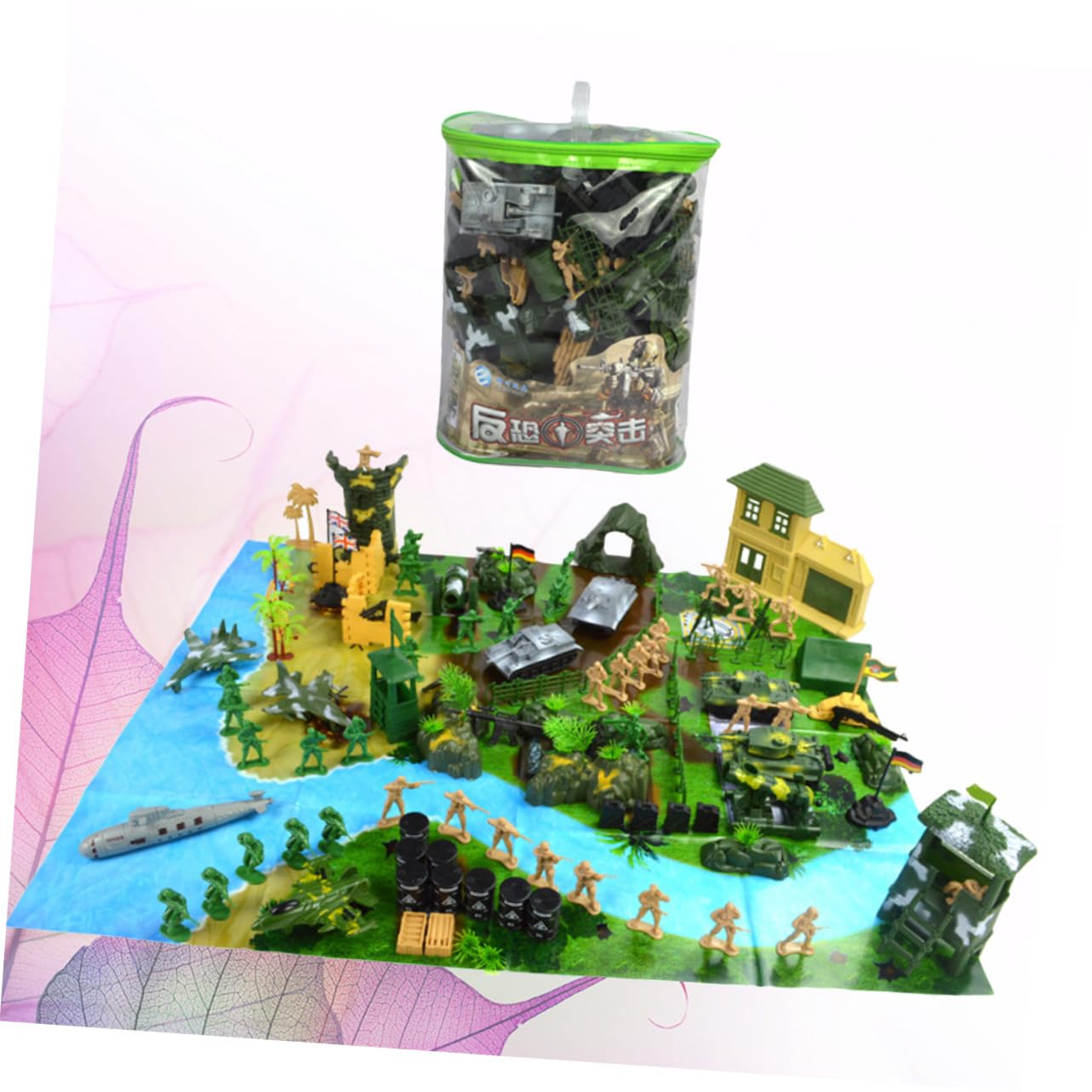 UPKOCH 130 pezzi Soldatini Militari per Modellismo e Gioco da Tavolo Miniature Resistenti e Dettagliate per Scenari di Battaglia su Tavoli da Sabbia