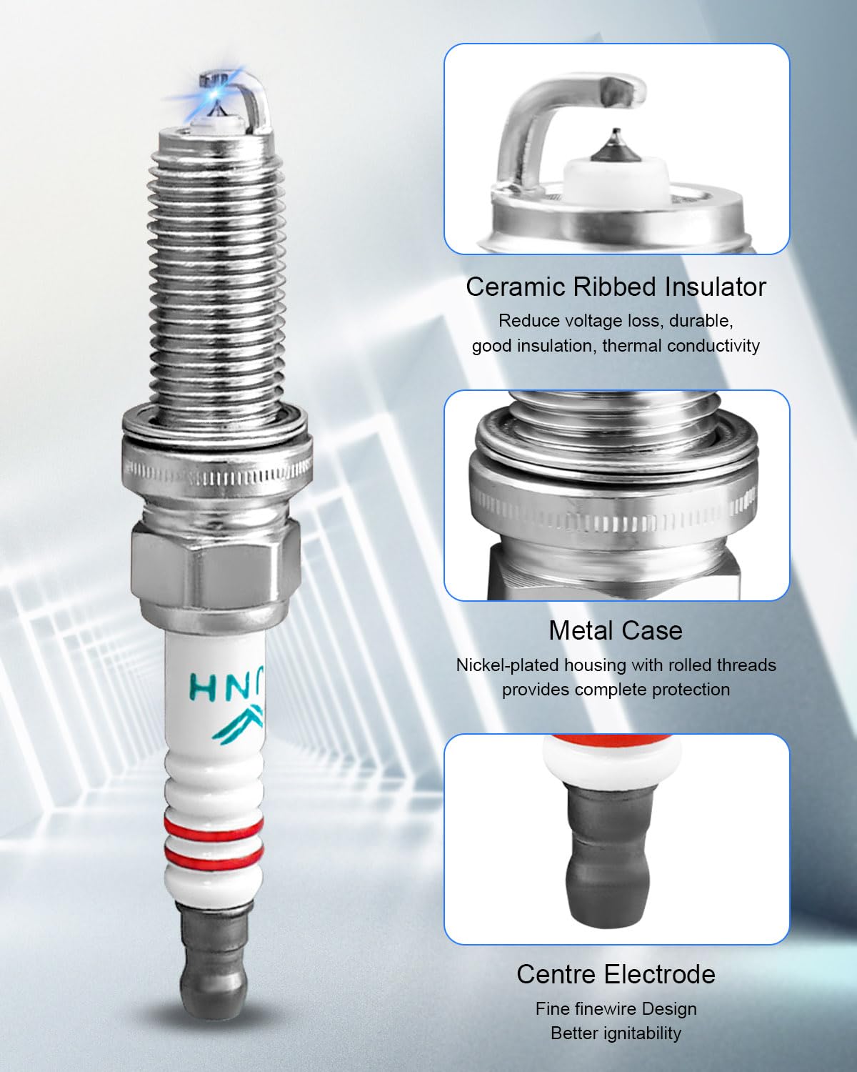 Amazon.com: Double Iridium Spark Plug Replace 93501 LKAR7BIX-11S