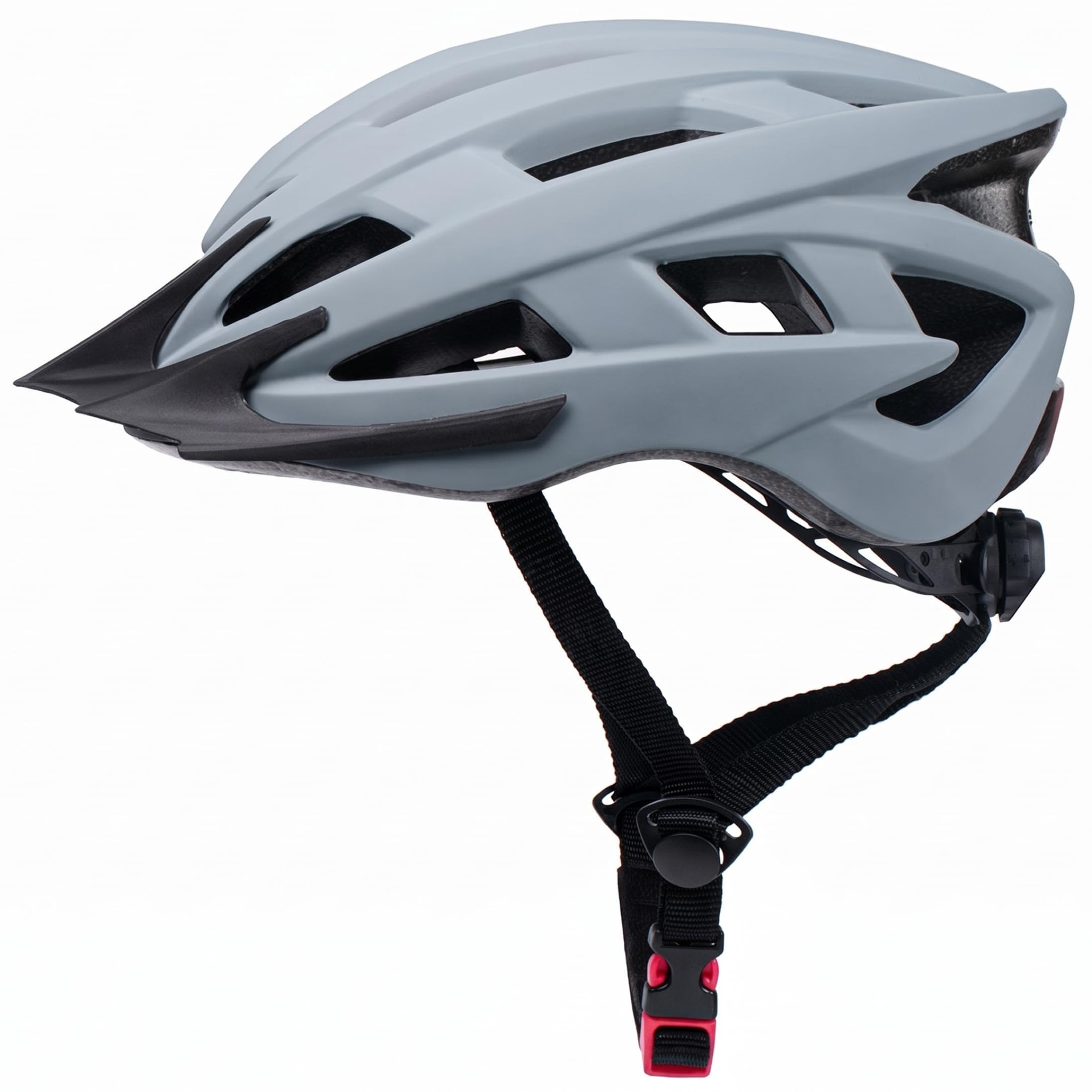 Cascos de bicicleta gris con diseño ergonómico de alta resistencia 8