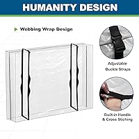 Vista 4 de TICONN Bolsas de colchón para mudanza, bolsa de mudanza de colchón resistente, funda protectora de colchón reutilizable para almacenamiento con asas