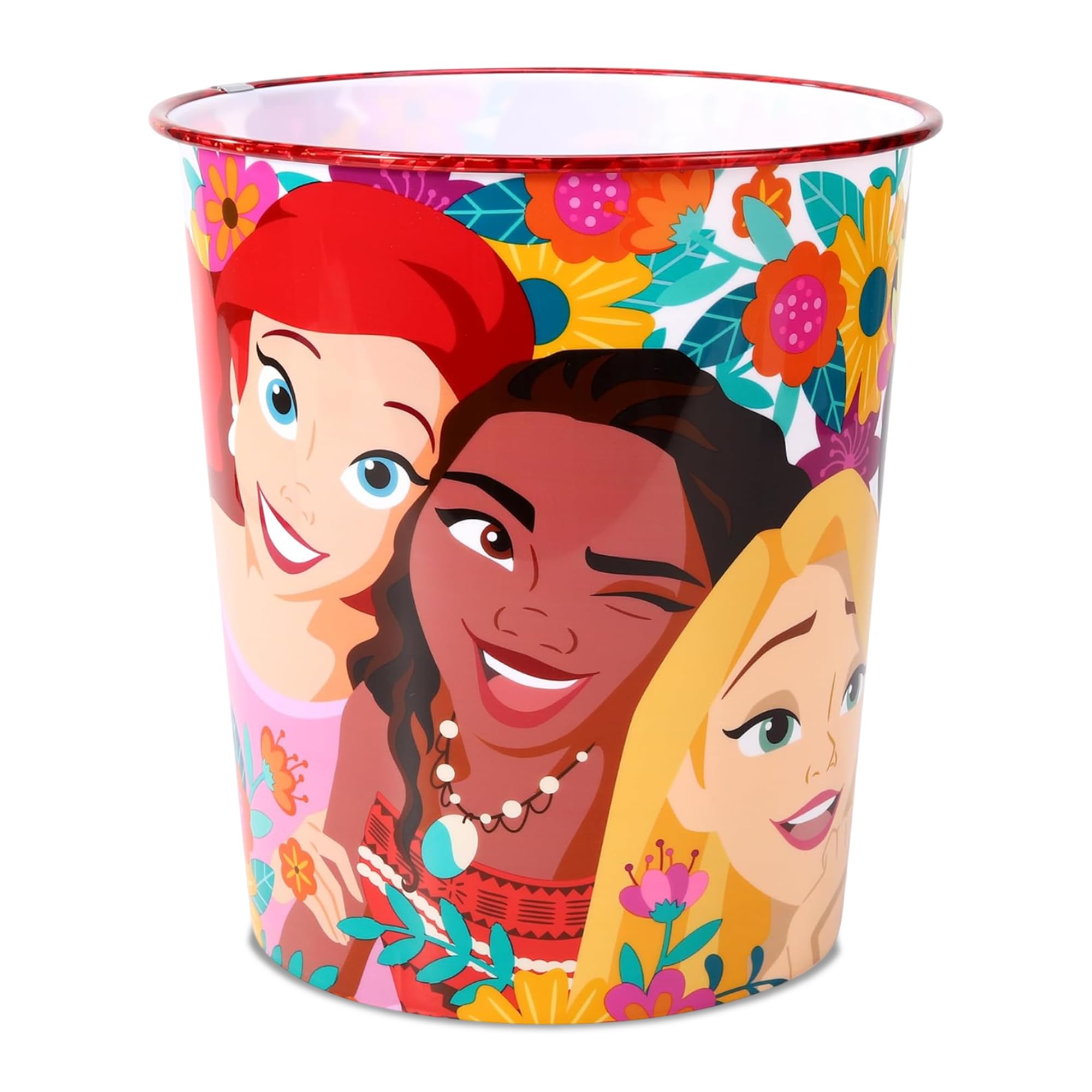 Disney Princess Kids Waste Paper Bin for Bedroom, Playing & Study Room