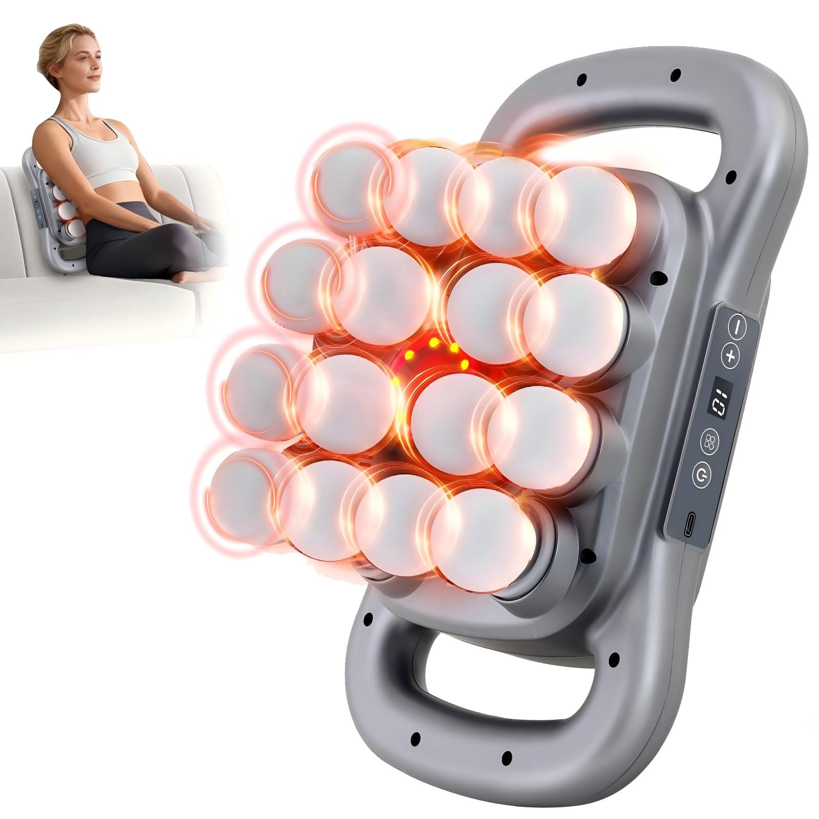 16-Head Massage Gun Set (Quiet Performance)
