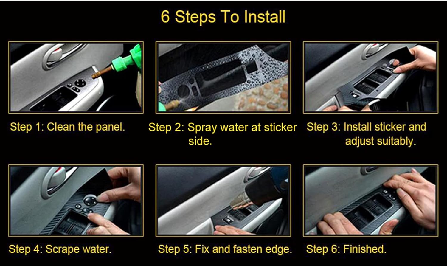 for Audi A4 A5 B9 2017-2019, Car Vinyl Wrap Film Auto Truck Interior DIY Decoration Sticker Car Styling Accessories