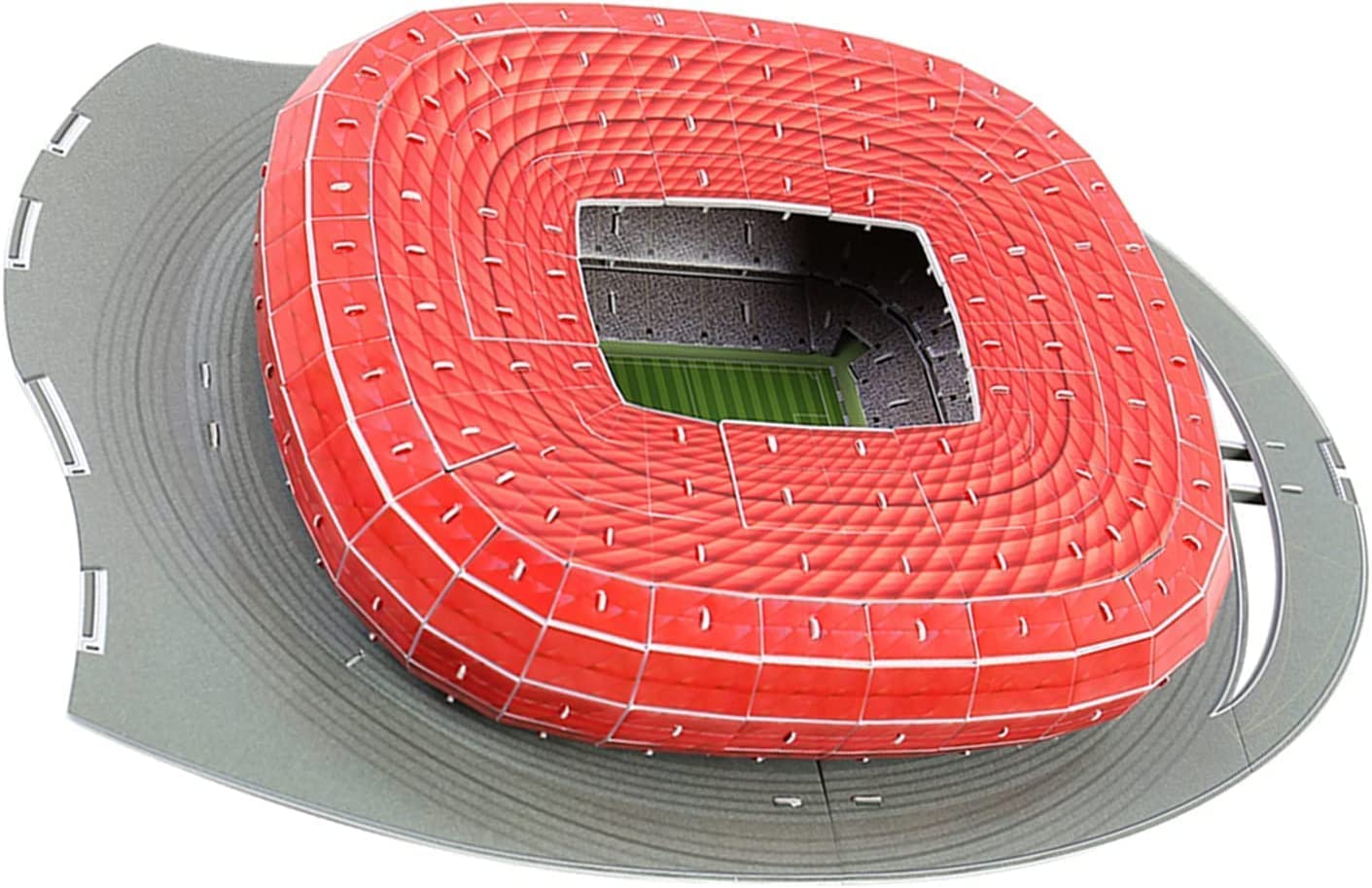 Allianz Fußballstadion 3D-Puzzle, Bauspielzeugmodell, 110 Teile, manuelle Montage, Puzzle