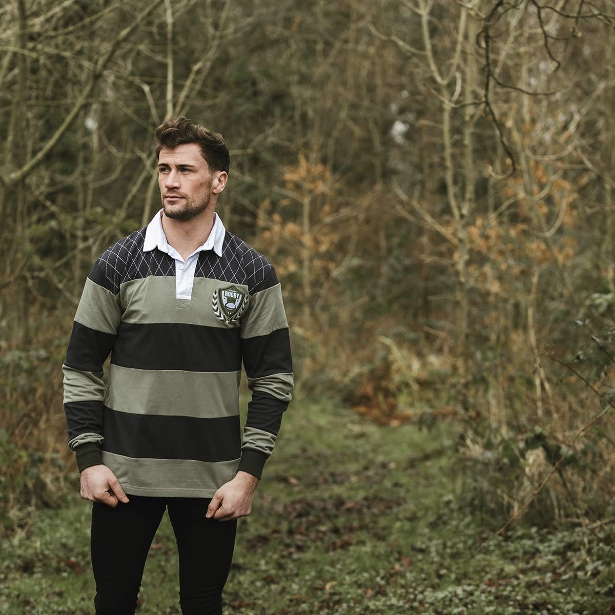 Croker Green & Black Rugby Jersey - Image 8