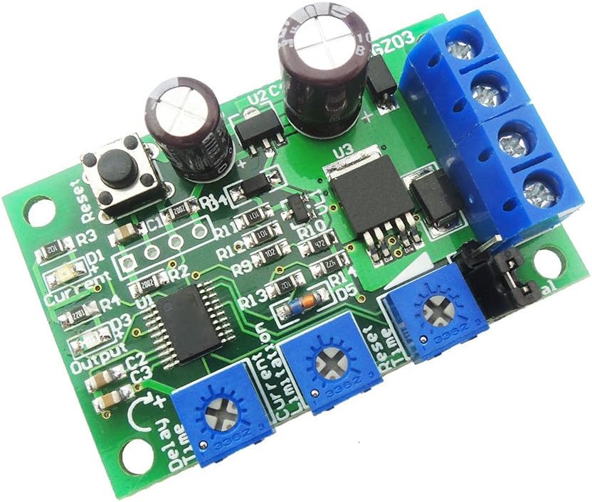 6V 12V 24V 0.2-10A DC Over Current Protector Relay Module with Adjustable of the Overcurrent Protection Range and Automatic or Manual Recovery Function