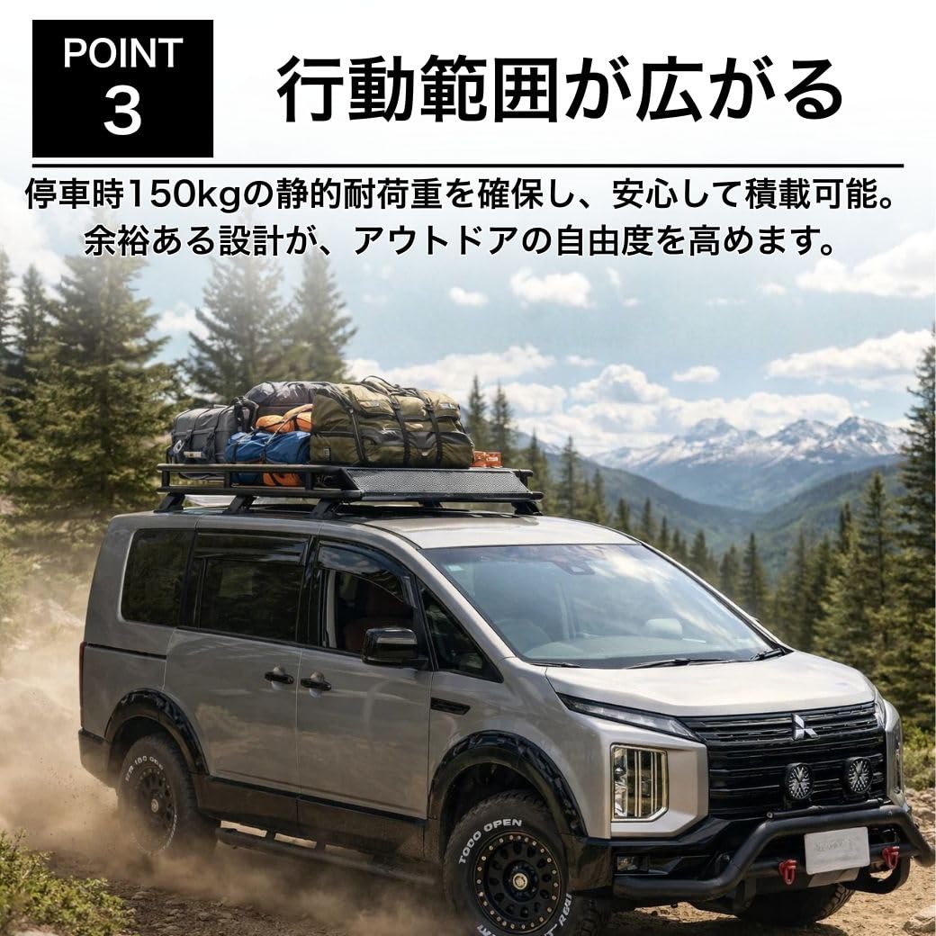 Amazon.co.jp: [ 法人宛のみ配送 ] GI☆GEAR 一体型 ルーフラック