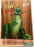 Vista 2 de Disney Store - Figura de acción parlante interactiva oficial de Rex de Toy Story, incluye sonidos y frases de las películas, interactúa con otras