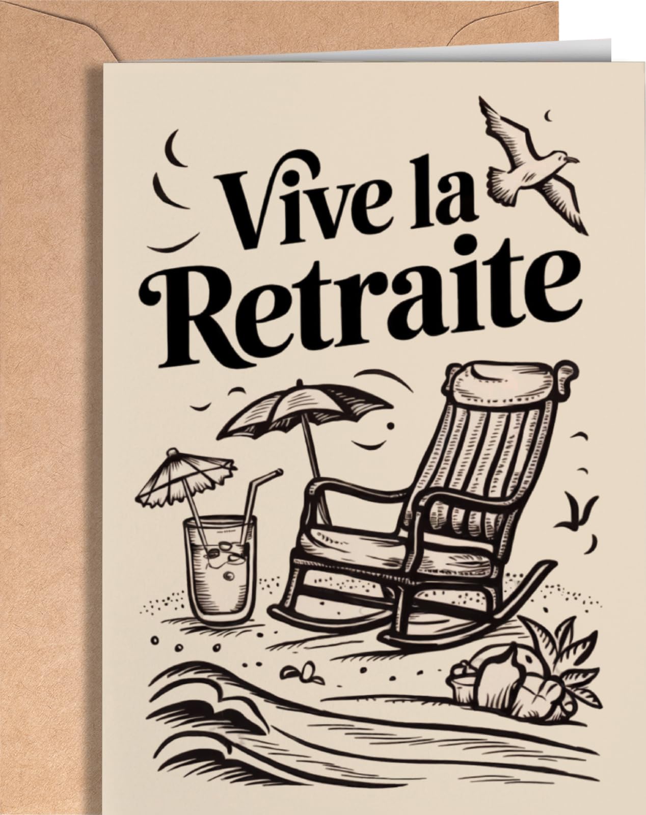 Carte de Retraite Originale pour Femme ou Homme - Carte de Bonne Retraite pour Maman, Papa, Collègue et Ami