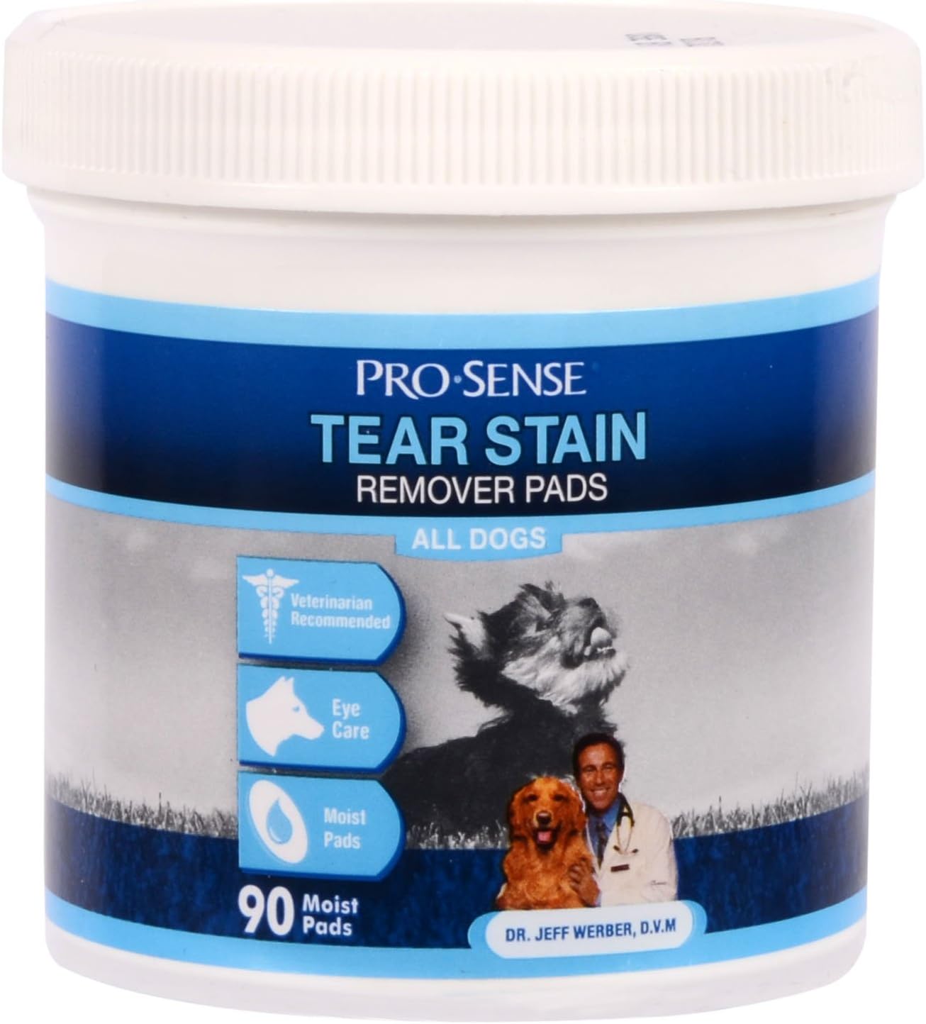 Pro-Sense Tear Stain Remover Pads, 90 Count
