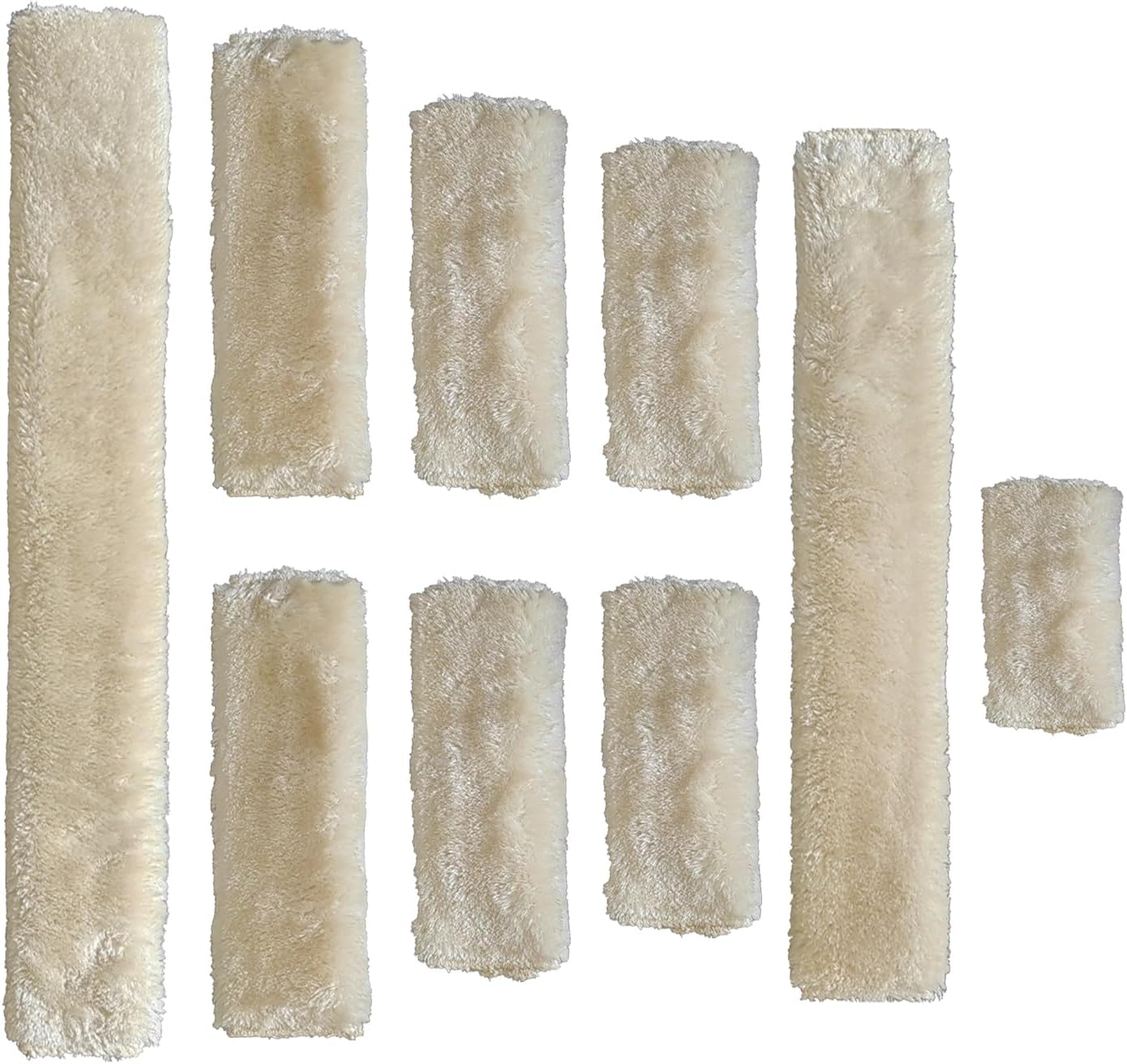 Soft Fleece Halter Covers for Horses - Prevents Horse Halter rubbing on Horse's face - Ideal for Horses Halter Covers Full-Cover Series (9-Piece, Brown)