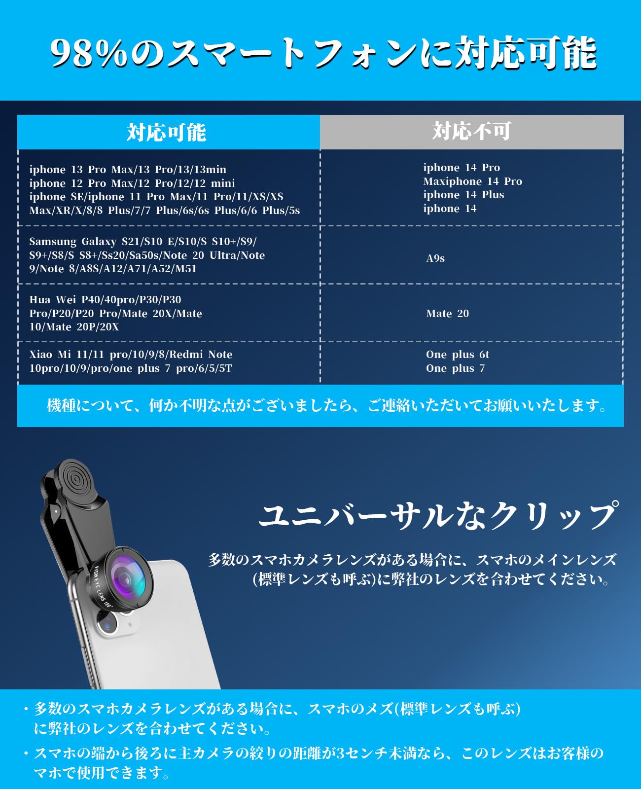 Amazon.co.jp: 10in1 スマホ用カメラレンズ スマホ用望遠レンズ