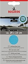 NIGRIN Eco Anti-Fog Cloth, Prevents Fogging Car Windows, Guaranteed Streak Free, Lint Free, Cleans Glass Panes of All Types, for a Clear View, 25 x 23 cm