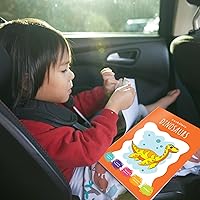 Vista 9 de THE TWIDDLERS 12 libros de dinosaurios para colorear para niños (4 temas, 48 crayones 216 calcomanías), mini libros para colorear para niños