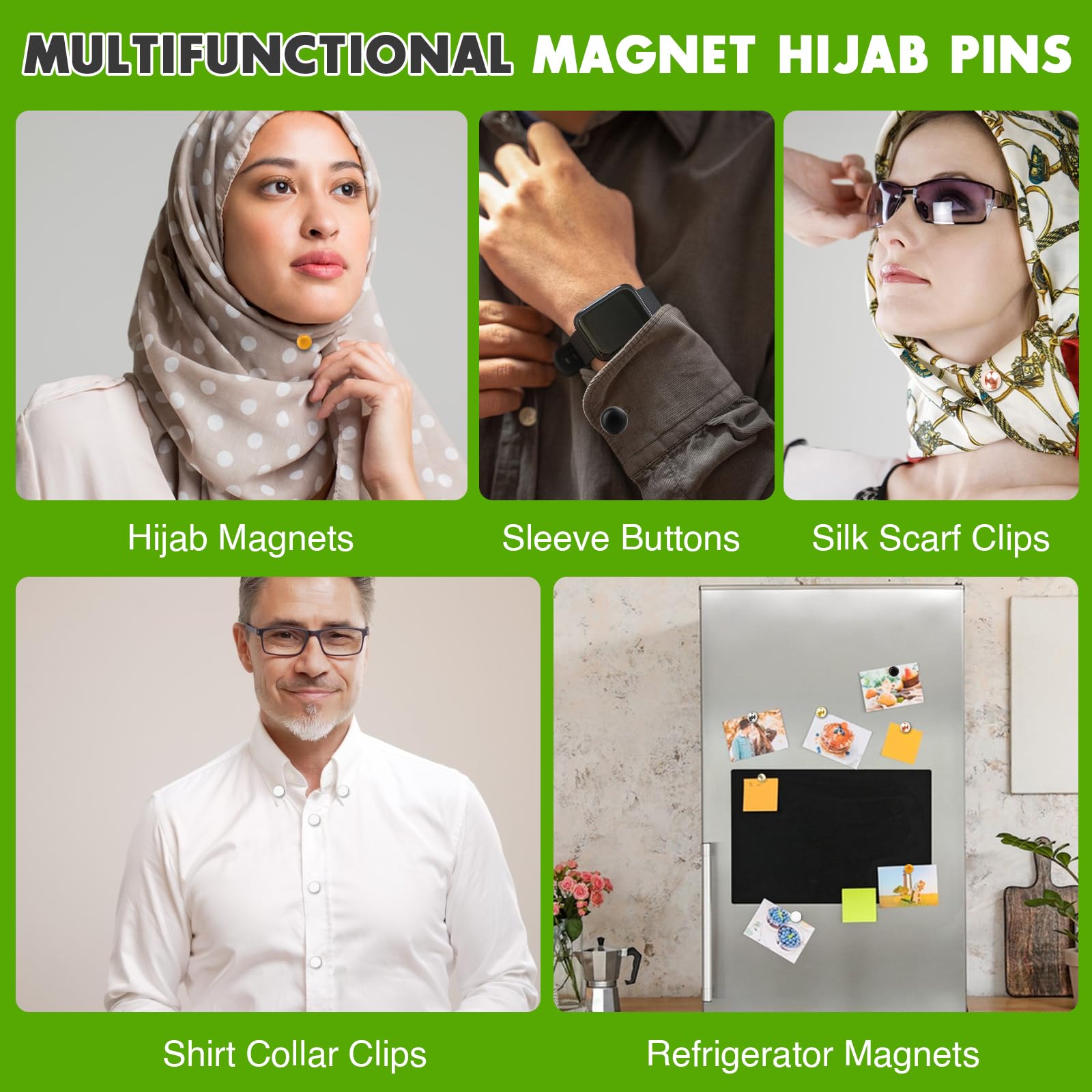 strong magnetic hijab pins
