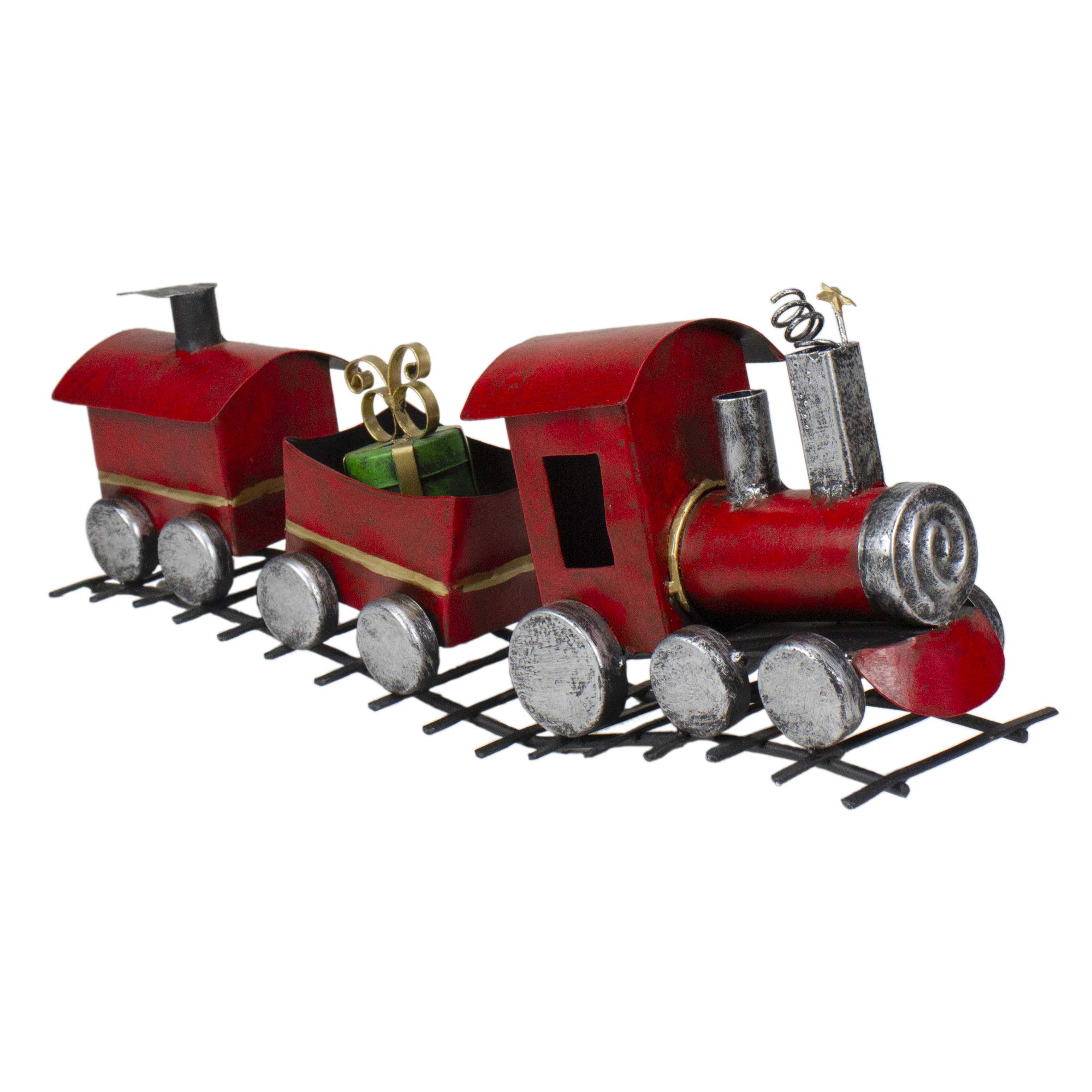 Northlight Triple Car Metal Train Christmas Decoration - 15