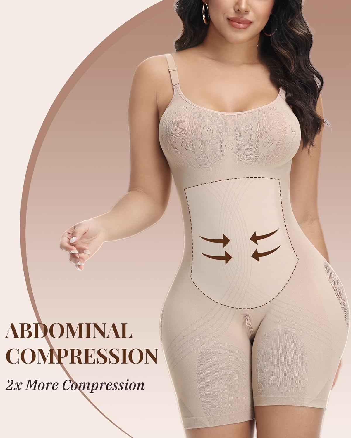 Shapewear Bodysuit for Women Tummy Control Seamless Full Body Shaper Butt Lifting Faja Colombianas - Image 3