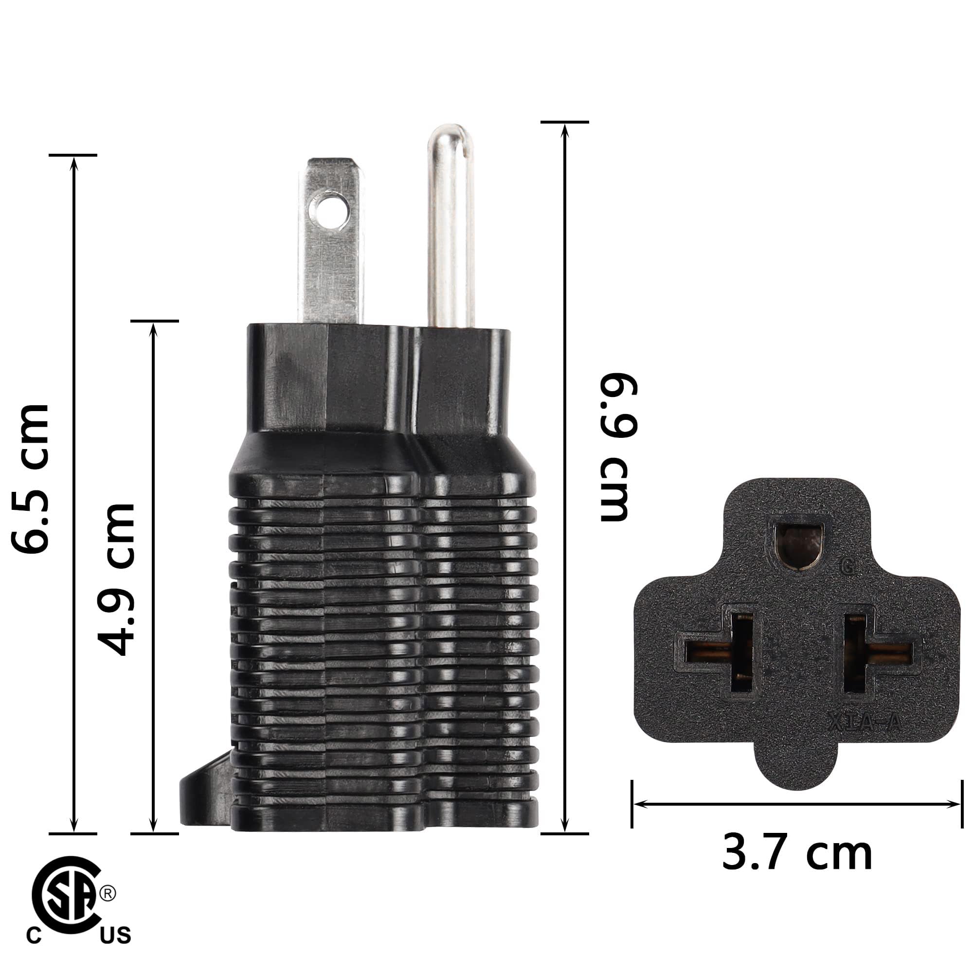 Amazon.com: CERRXIAN 4 in 1 15 Amp to 20 Amp Plug Adapter, NEMA 5