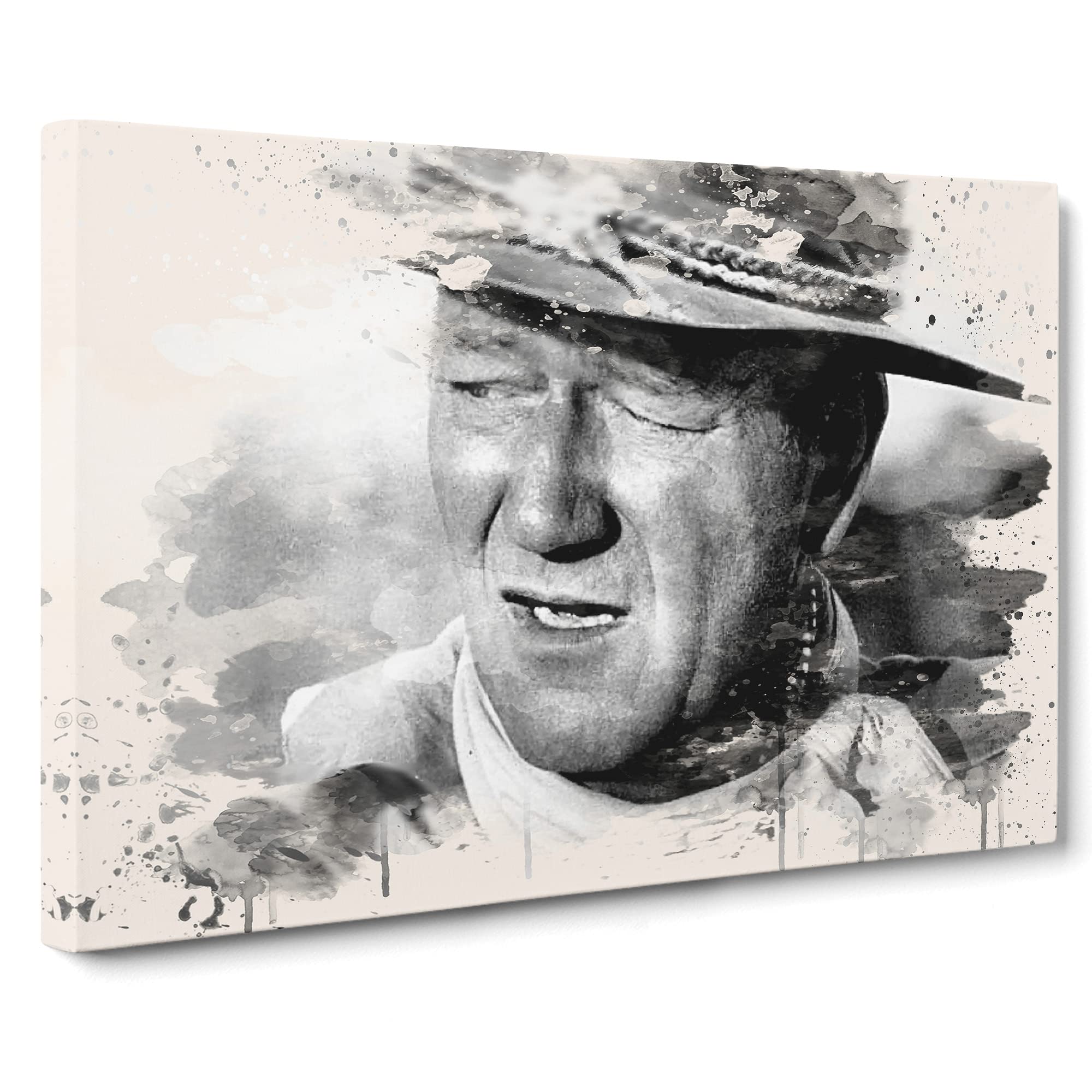 John Wayne No.3 Modern FC Canvas Print, Mixed, 25L x 50W cm