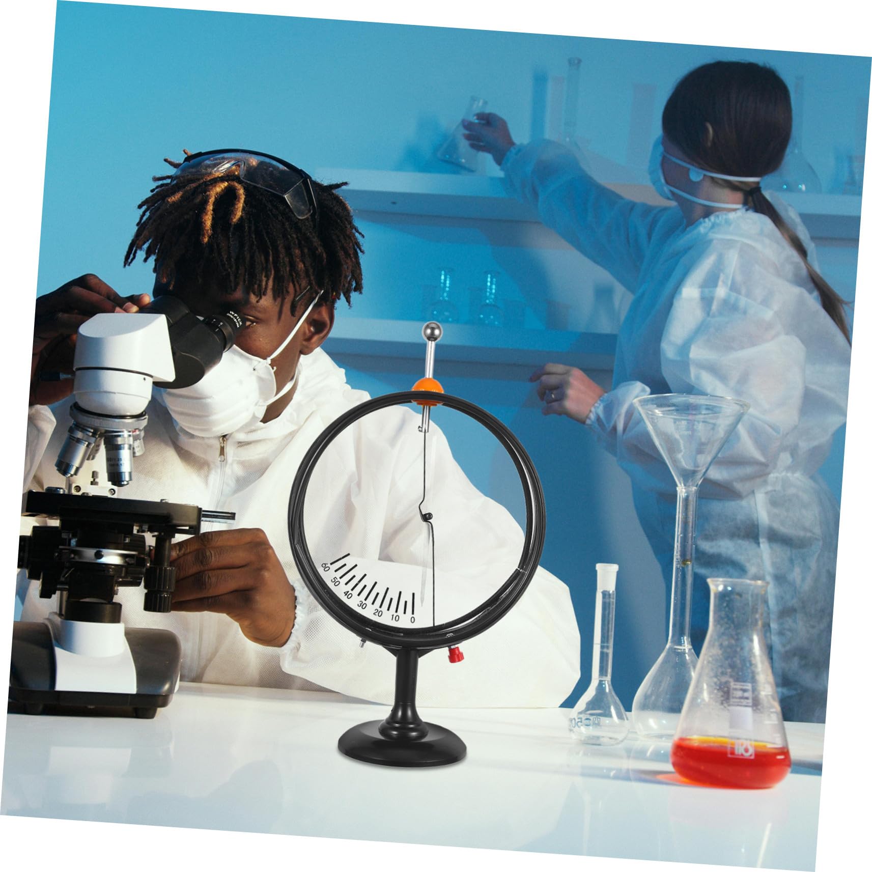 SHINEOFI Elettrometro Puntatore Per Esperimenti Elettromagnetici Kit Di Strumenti Scientifici Per Rilevamento Carica Statica e Didattica Di Fisica in Laboratorio e Classe