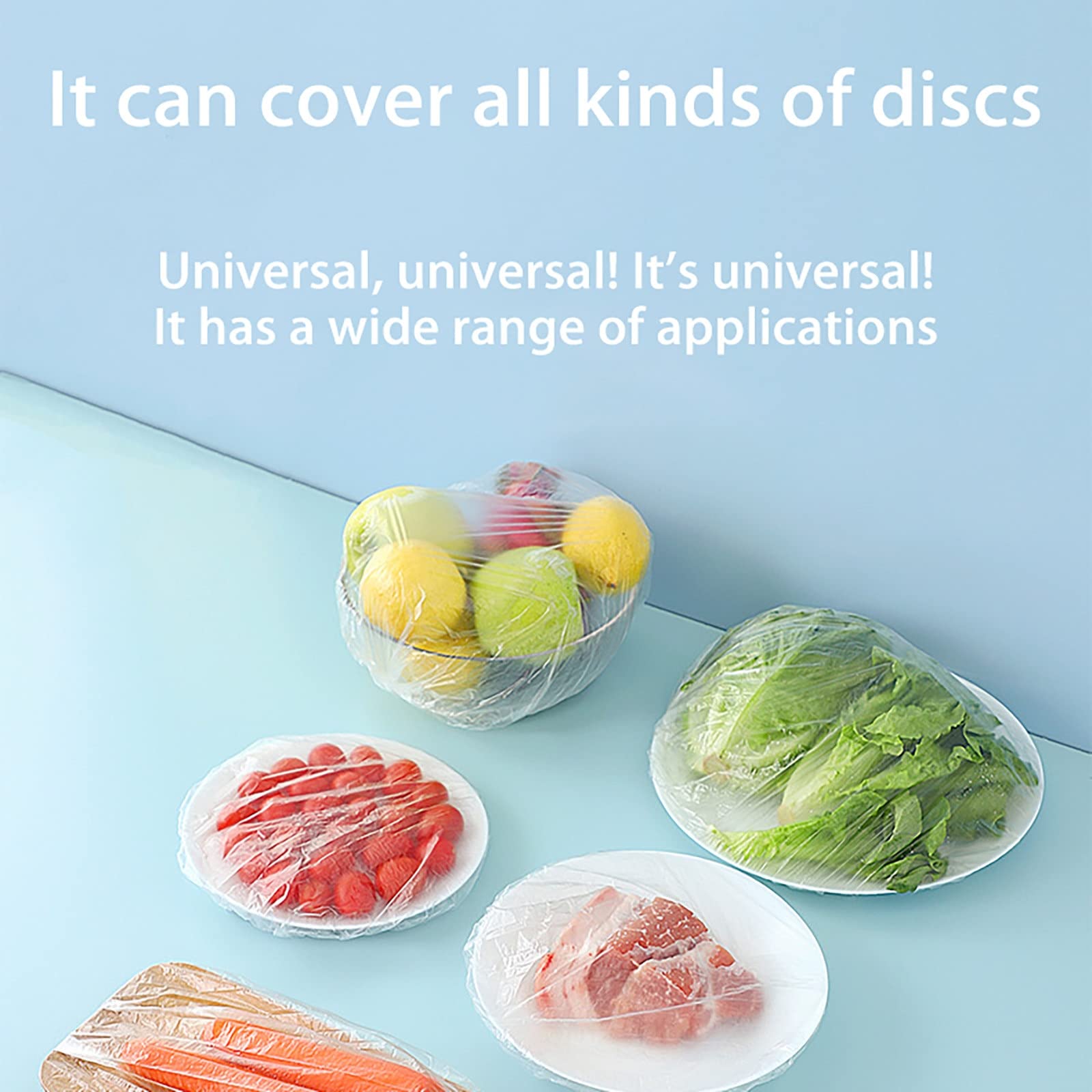 Sacchetti usa e getta, involucri di plastica elastici per la conservazione degli alimenti, sacchetti per congelatori per alimenti, 100/200/300/500/1000 pezzi (1000)