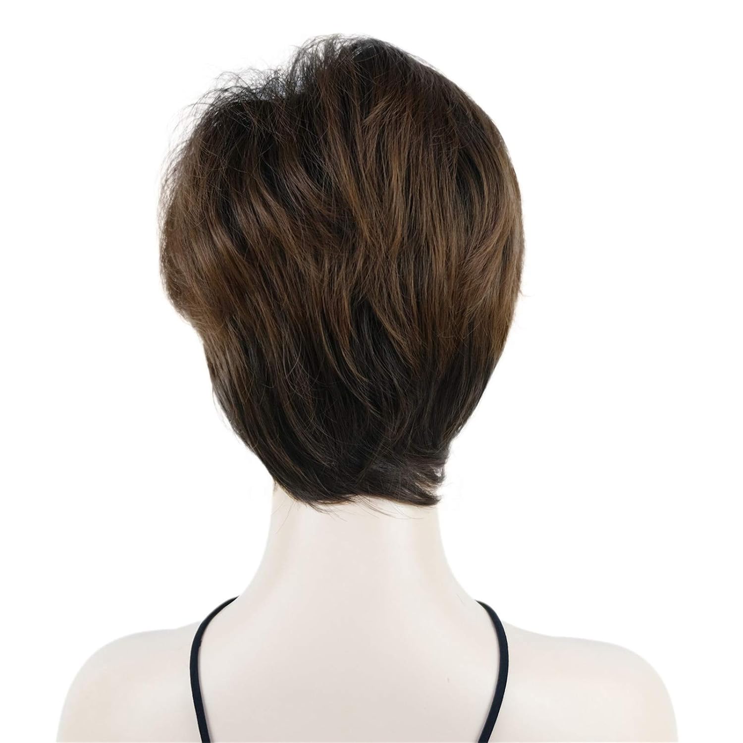 Wiginway Short Straight Synthetic Wigs with Bangs Premium Hair for Women #2T30