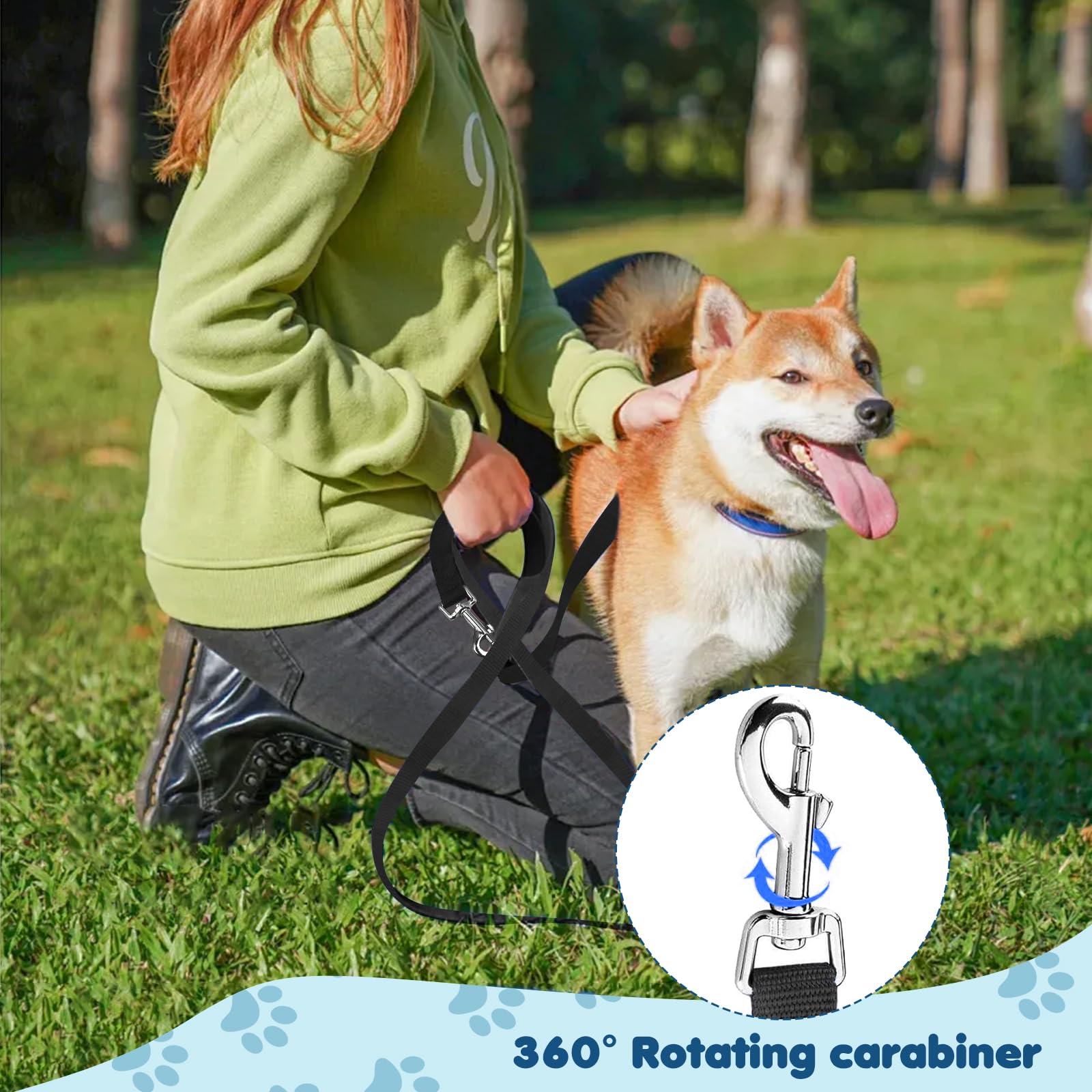 Lunghina Chien Laisse d'entraînement pour Chiens de Toutes Tailles, Longueurs jusqu'à 10 mètres, idéale pour l'entraînement et l'utilisation en Plein air
