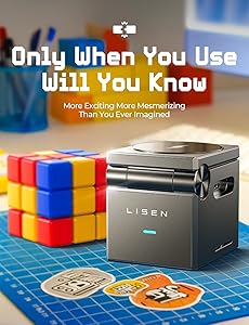 LISEN 3 in 1 Charging Station for Apple, iPhone Charging Cube Station Wireless for Magsafe Charger Stand Cube, Foldable for iPhone 17 16 16e 15 14 13 and Watch Gray