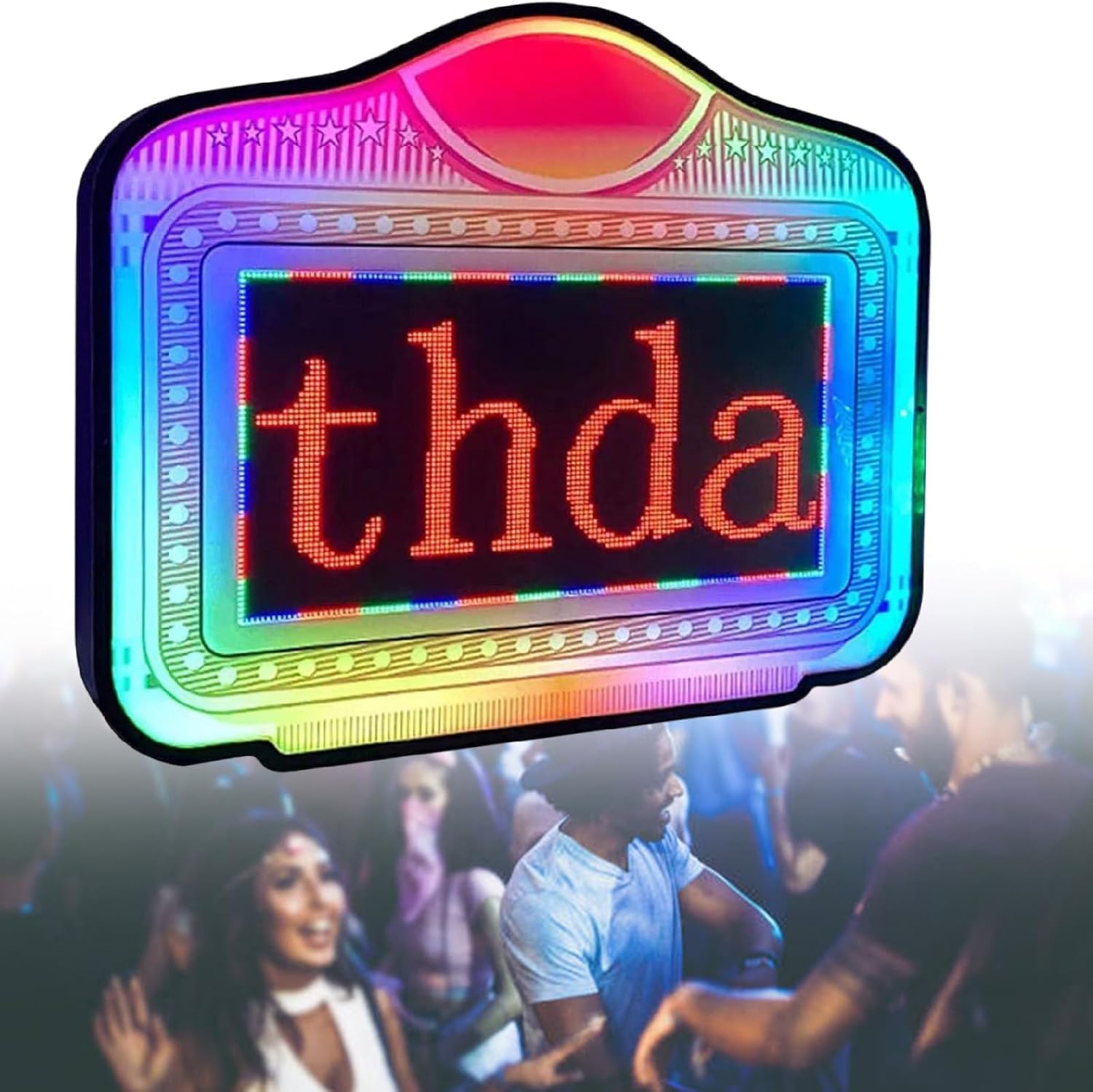 Señal LED de servicio de botella de bar con letras intercambiables que cambian de color para club y fiesta
