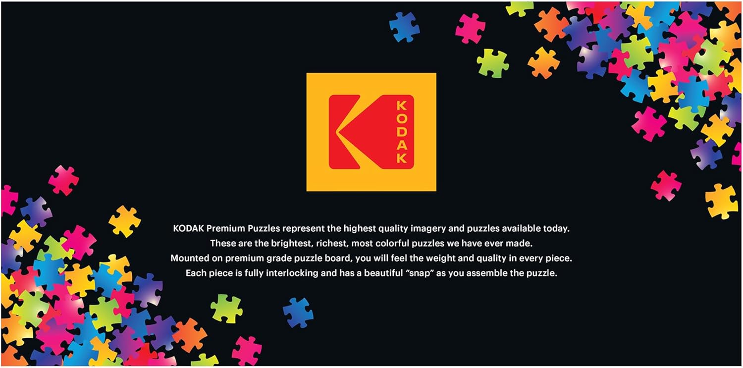RoseArt - Kodak Premium Panoramic - Christmas Evening - 750 Piece Jigsaw Puzzle for Adults