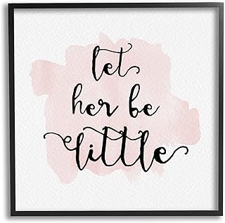 Stupell Industries Let Her Be Little Nursery Baby Calligraphy, Design by Amy Brinkman